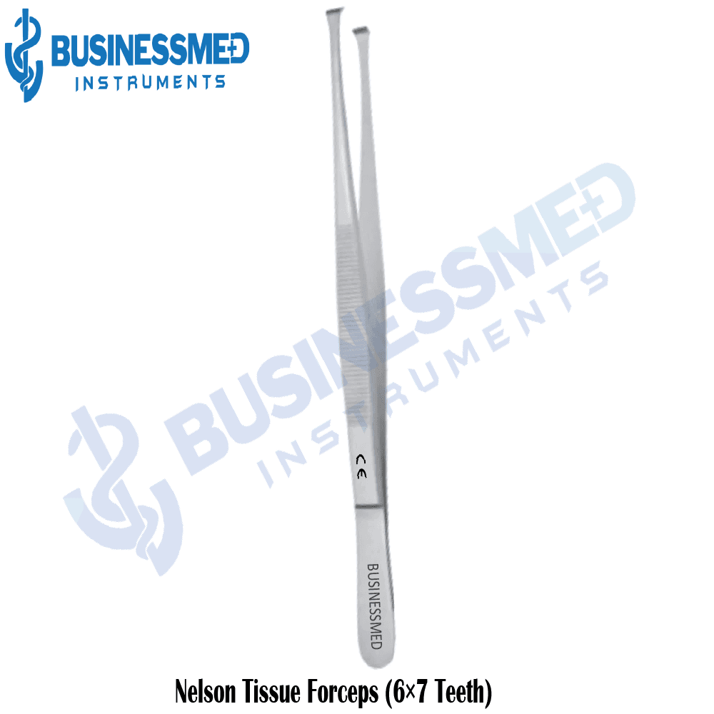 Nelson Tissue Forceps 6 x 7 Teeth Nelson Tissue Forceps 6 x 7 Teeth