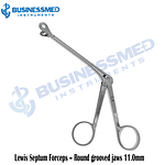 Lewis Septum Forceps Round grooved jaws 11.0mm