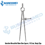 Knochen Messzirkel Bone Bow Spacer 19.5cm Sharp Tips 1 1