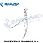 LEKSELL BONE RONGEUR STRONGLY CURVED 24cm