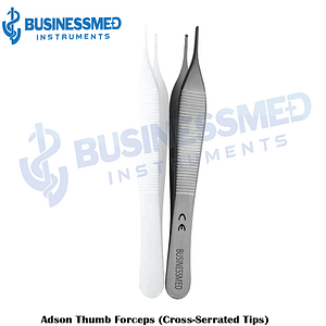 Adson Thumb Forceps Cross Serrated Tips