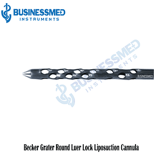 Becker Grater Round Luer Lock Liposuction Cannula 1
