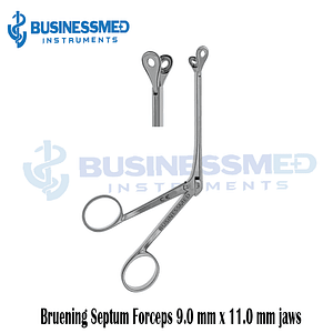 Bruening Septum Forceps 9.0 mm x 11.0 mm jaws