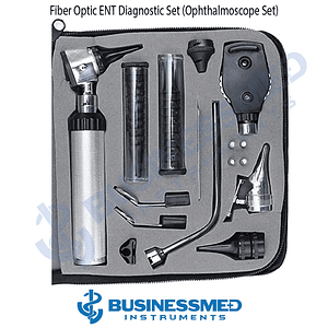 Fiber Optic ENT Diagnostic Set OphthalmoscFiber Optic ENT Diagnostic Set Ophthalmoscope Sope Set