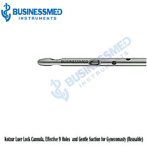 Kotzur Luer Lock Cannula Effective 9 Holes and Gentle Suction for Gynecomasty Reusable 1