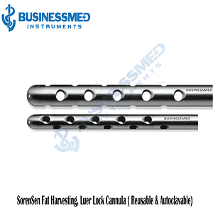 SorenSen Fat Harvesting Luer Lock Cannula Reusable Autoclavable