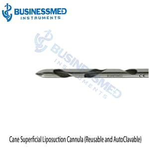Cane Superficial Liposuction Cannula Reusable and AutoClavable