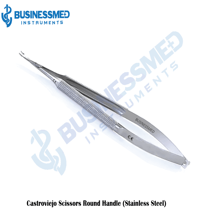 Castroviejo Scissors Round Handle Stainless Steel Castroviejo Scissors Round Handle Stainless Steel